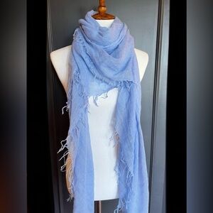 New Auth Chan Luu Cashmere and Silk Scarf Color: Light Blue